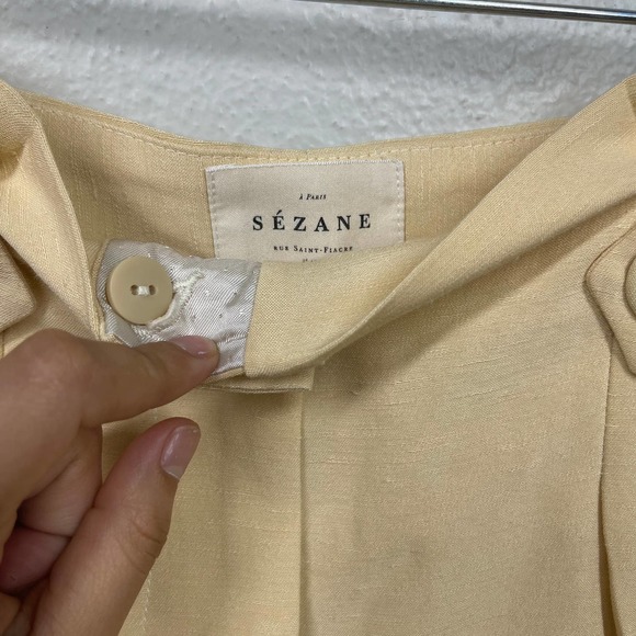 Sezane Yellow Women's Trousers - Picture 5 of 12